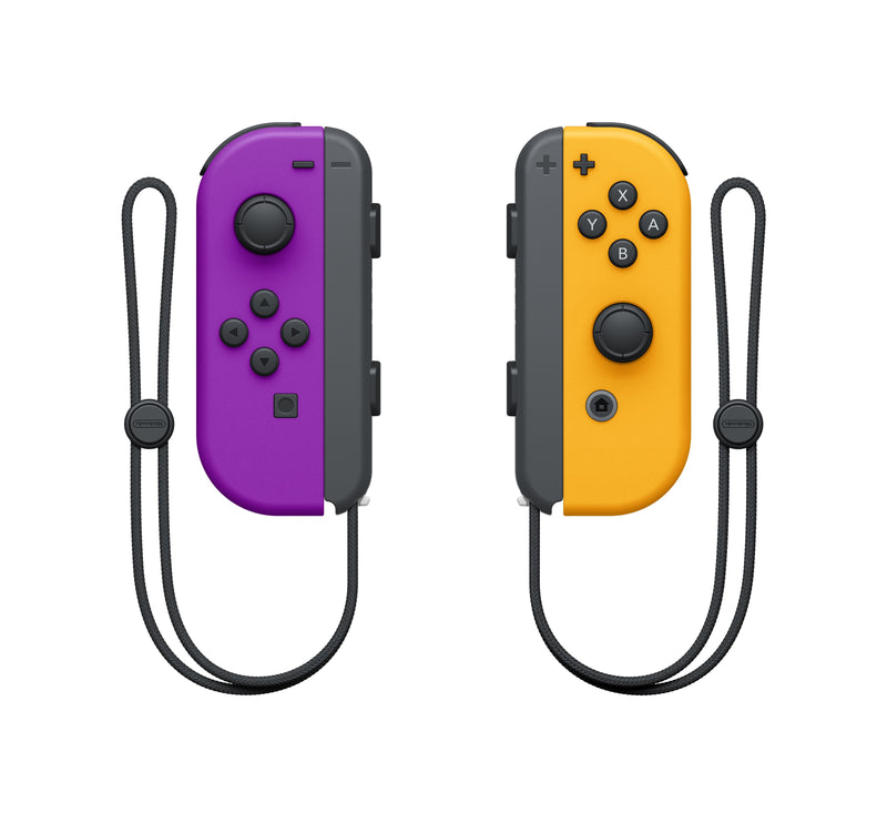 Nintendo Joy-Con Preto, Laranja, Roxo Bluetooth Gamepad Analógico