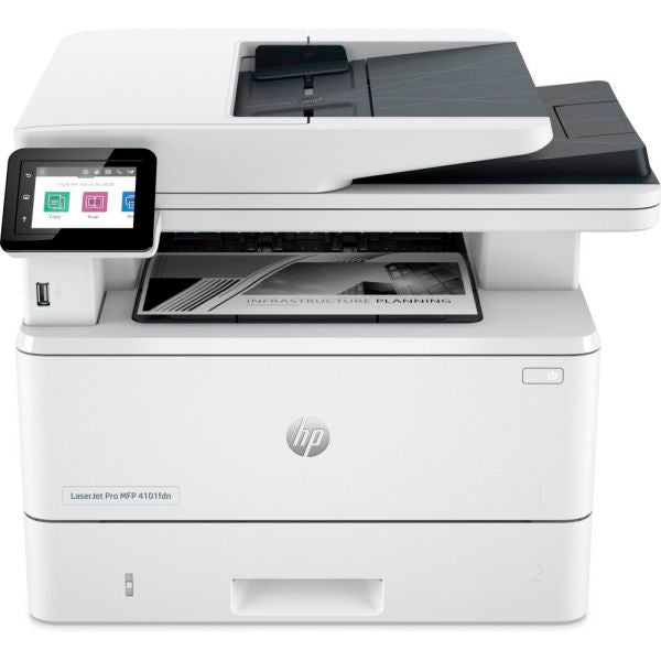 HP LaserJet Pro Multifunções 4102dw, Preto e branco, Impressora p