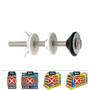 SACO DE FIXAÇÃO DE TANQUE M6X90 FCIS TIPO INOX A2