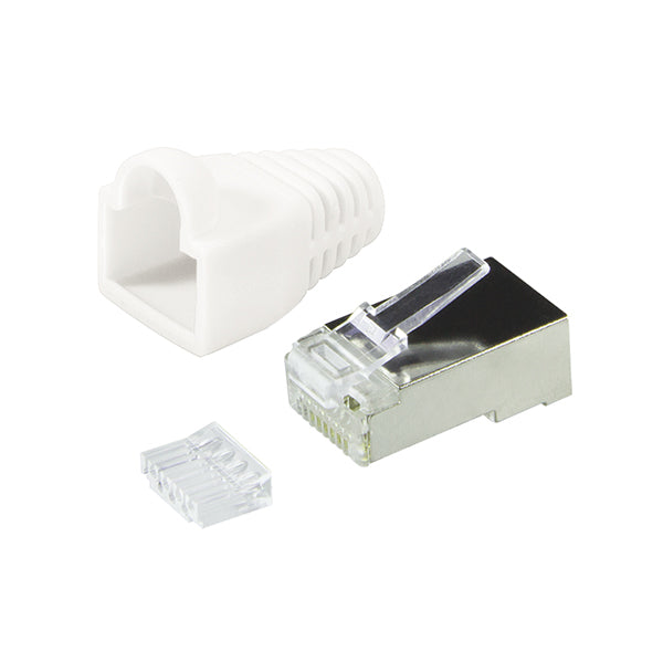 Equip 121175 conector RJ-45 Transparente, Branco