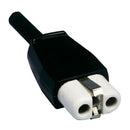 BASE AÉREA BIPOLAR DE ESTEATITA 16 A 250 V~ 40 X 75 X 21 MM