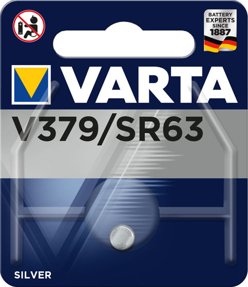 Varta V379 Bateria descartável SR63 Óxido de prata (S)