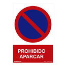 SINAL PROIBIDO ´´PROHIBIDO APARCAR´´ (PVC 0.7MM) 30X40CM NORMAL