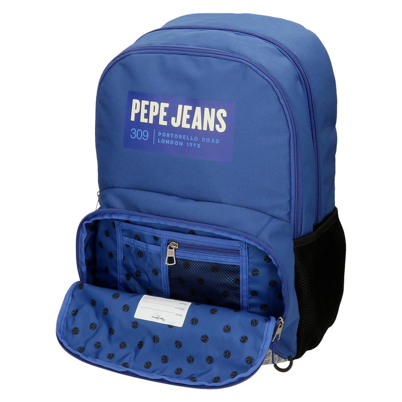 MOCHILA ESCOLAR PEPE JEANS DARREN 45CM AZUL