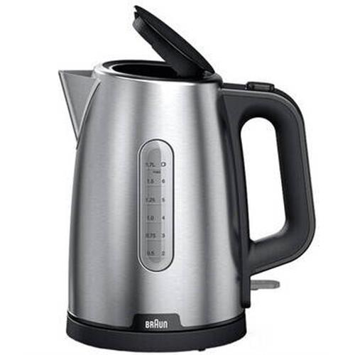 Braun WK 1500 chaleira elétrica 1,7 l 2200 W Preto, Aço inoxidáve