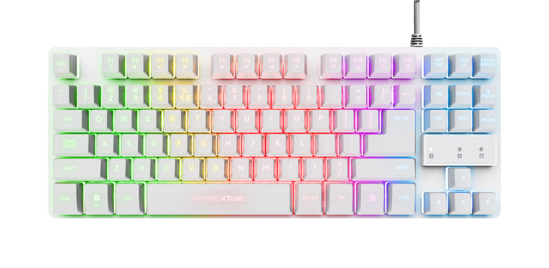 TECLADO TRUST GXT833W THADO, WHITE