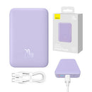 POWERBANK BASEUS MAGNETIC MINI 10000MAH, USB-C 20W MAGSAFE (ROXO)