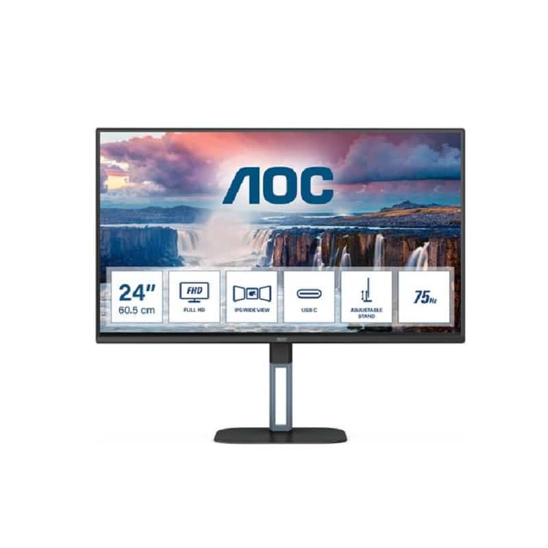 AOC 24V5C/BK monitor de ecrã 60,5 cm (23.8") 1920 x 1080 pixels