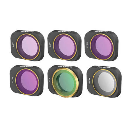 CONJUNTO DE 6 FILTROS MCUV+CPL+ND4+ND8+ND16+ND32 SUNNYLIFE PARA D