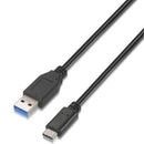AISENS A107-0060 cabo USB 1 m USB 3.2 Gen 2 (3.1 Gen 2) USB A USB