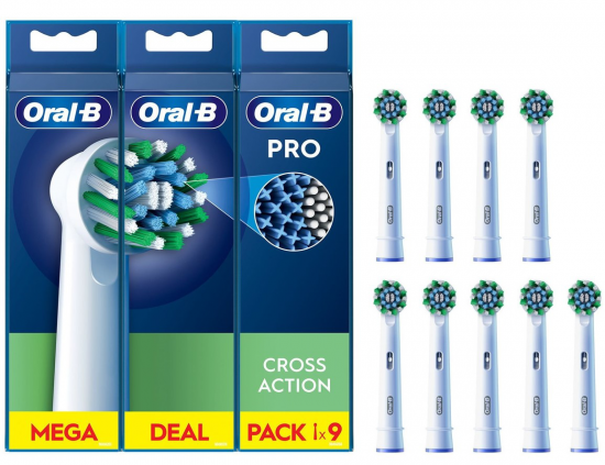 Oral-B CrossAction 9 unidade(s) Branco