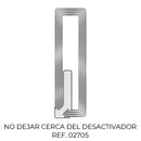 PACK 2000 ETIQUETAS ANTI-ROUBO 3210 TRANSPARENTE 1,9X6,5CM 722315