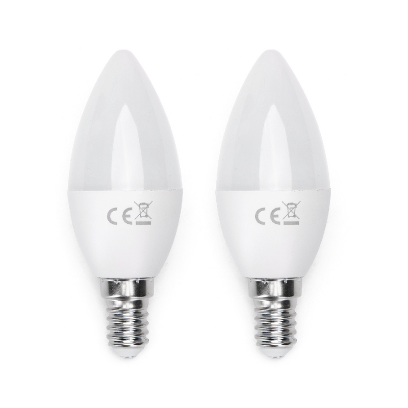 LED E14 10W C37 2PCS