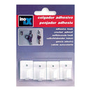 CABIDE ADESIVO BRANCO 2019-2-001 (BLISTER 4 UNID.) INOFIX