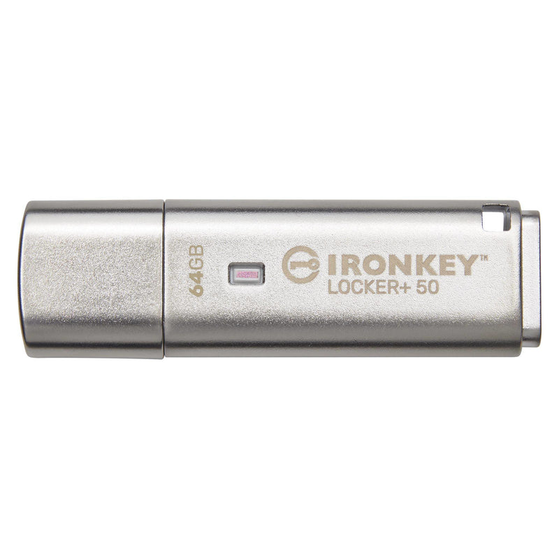 PEN DRIVE KINGSTON 64GB IRONKEY LOCKER PLUS 50 AES ENCRYPTED, USB