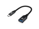 Conceptronic ABBY18B adaptador para cabos USB-C USB-A Preto