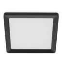 PLAFON QUADRADO PRETO VALEN, 17 W, 2050 LM, 2200 - 6500 K, 395 X