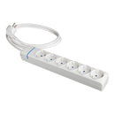 EXTENSÃO COM 6 TOMADAS 2P+T, 16A 250V 1.5M DE CABO H05VV-F 3G1,5M
