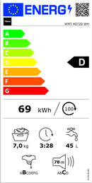 MÁQUINA DE LAVAR ROUPA TEKA WMT40720WH 7KG