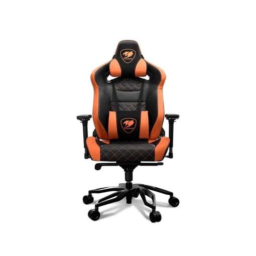 CADEIRA GAMING COUGAR ARMOR TITAN PRO PRETO E LARANJA