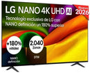 TV LG 75" 75NU8E0B3LA UHD NANO A7 WEBOS26 HDR10PRO