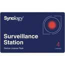 LICENCIA FÍSICA SYNOLOGY SURVEILLANCE DEVICE LICENSE PACK 4 DISPO