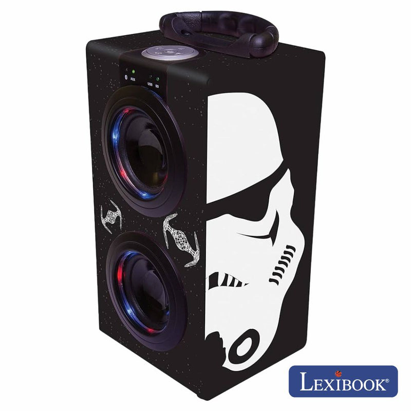 COLUNA BLUETOOTH PORTÁTIL 2X3W USBBTAUXBAT LED STAR WARS