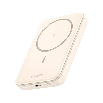 POWER BANK UGREEN 5000MAH MAGNETIC WIRELESS  WHITE