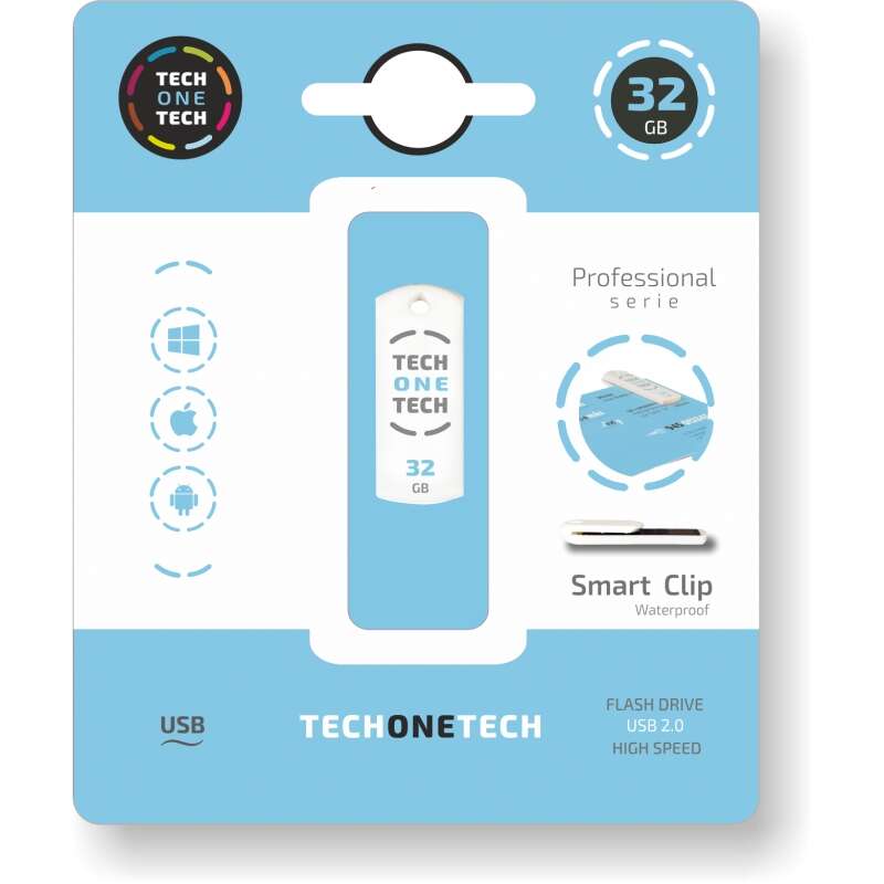 PENDRIVE 32GB TECH ONE TECH PRO SMART CLIP TECH USB 2.0