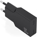 CARGADOR DE PARED GAN AISENS A110-1006 2XUSB TIPO-C 30W NEGRO