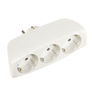 FICHA ADAPTADOR T/TL TRIPLA SAÍDA 2.400W (RETRACTILADO) 4,8MM EDM