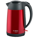 Bosch TWK3P424 chaleira elétrica 1,7 l 2400 W Cinzento, Vermelho