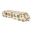 TREM DE MADEIRA 3D PARA MONTAR, CORTADO A LASER.