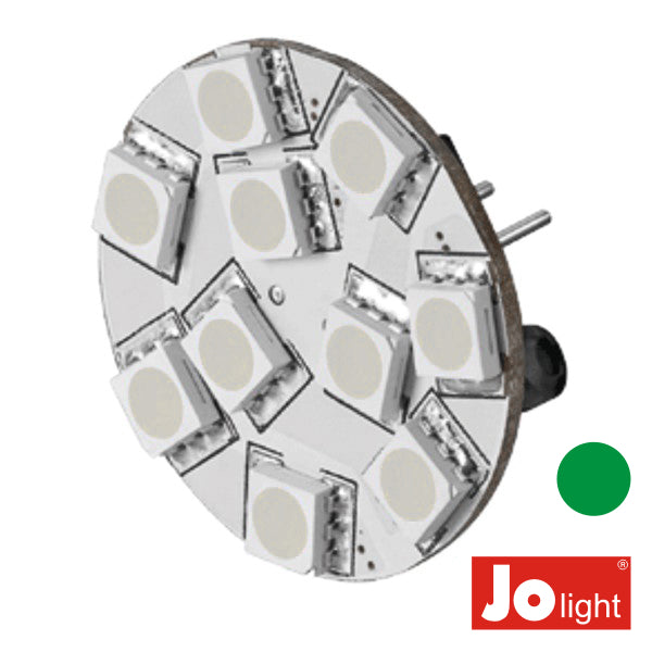 LMPADA G4 2.2W 12V 10 LEDS VERDE JOLIGHT