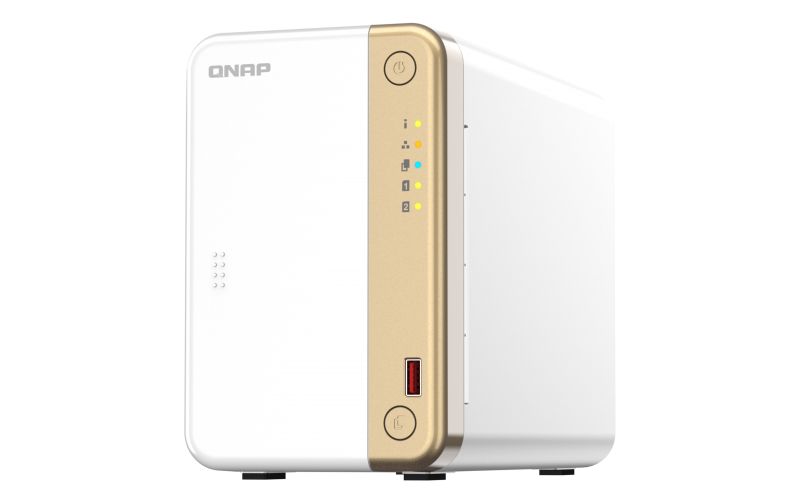 QNAP TS-262 NAS Tower Ethernet LAN Dourado, Branco N4505