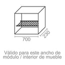 ESCORREDOR DE PRATOS E COPOS BRANCO, ECR02 PARA ARMÁRIO DE 700 MM