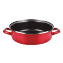 PANELA PARA ASSAR BOLOS OPTIMAX Ø24CM VERMELHA AÇO ESMALTADO AISI