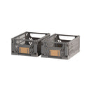 CAIXA DE ARMAZENAMENTO DOBRÁVEL 17X12,5X7CM KIT 2 PEÇAS