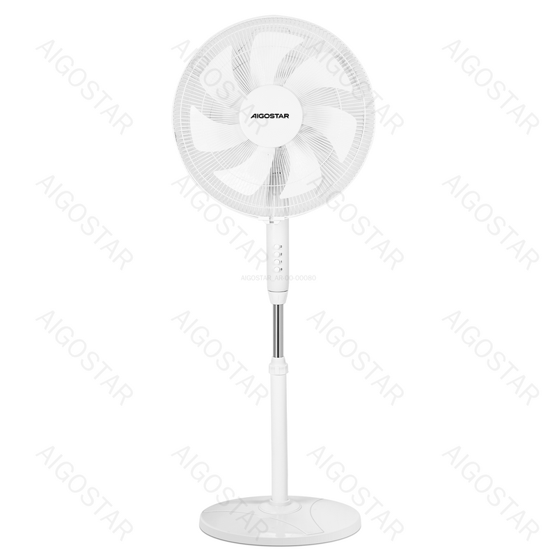 VENTILADOR DE PÉ, 16 POLEGADAS, 7 PÁS, 3 VELOCIDADES, BRANCO