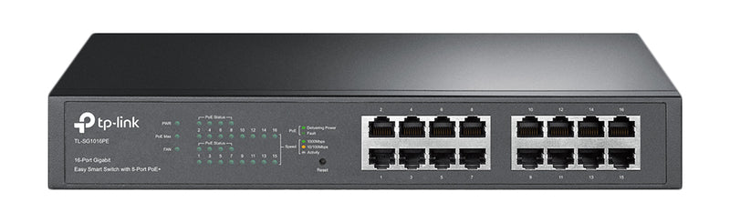 SWITCH TP-LINK 16PORTAS GIGABIT 8XPOE 802.3AF - TL- SG1016PE