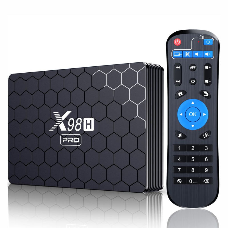 BOX IPTV ANDROID 12 X98H PRO WIFI 4K 4GB RAM 32GB ROM