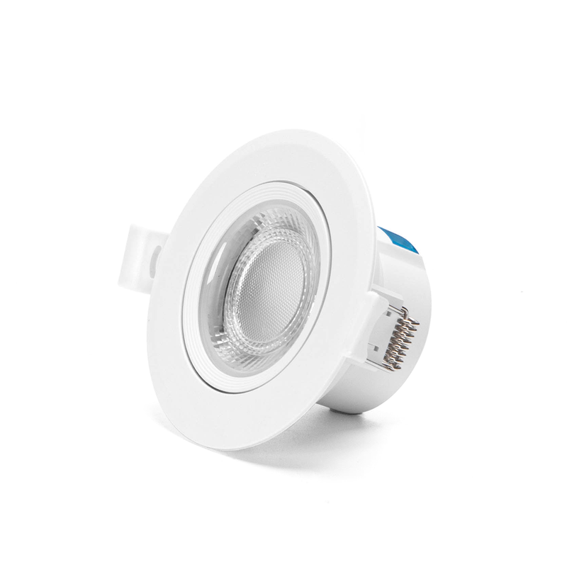 LED REDONDA MONTADA EM SUPERFICIE COM ÂNGULO AJUSTÁVEL 5W NATURAL