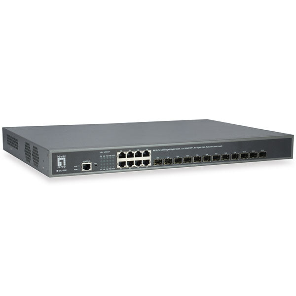 LevelOne GTL-2091 Gerido L3 Gigabit Ethernet (10/100/1000) Cinzen