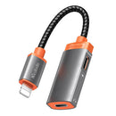 ADAPTADOR LIGHTNING PARA 2X LIGHTNING ORYX CA-0490 (PRETO)