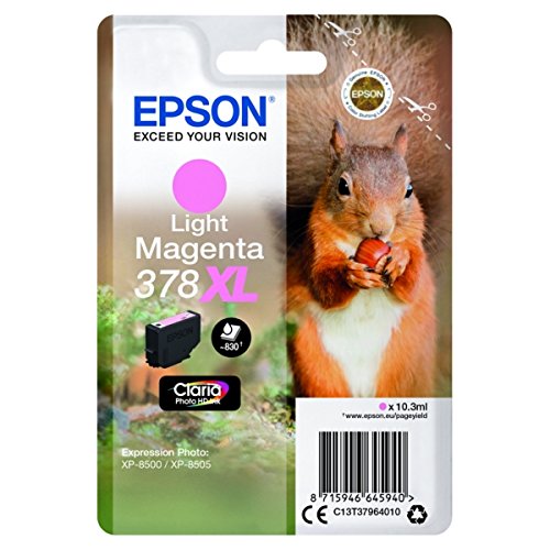 TINTEIRO EPSON 378XL LIGHT MAGENTA CLARIA PHOTO HD XP-85XX - C13T