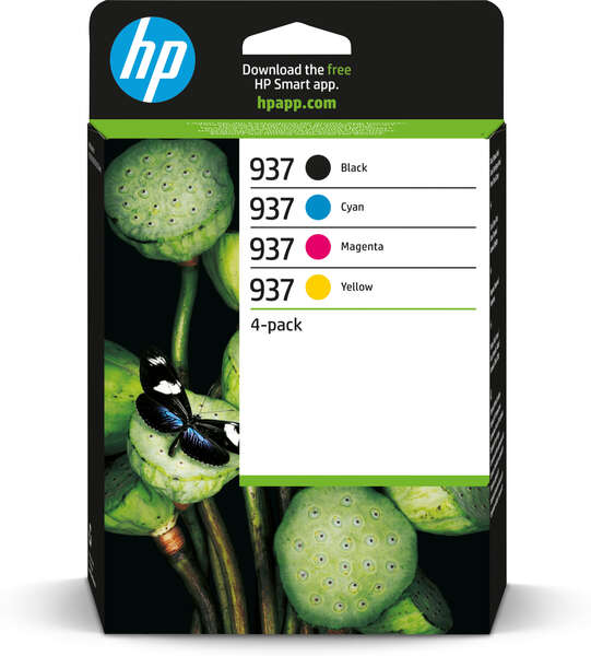 HP Conjunto de 4 Tinteiros 937 Originais CMYK