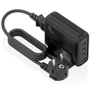 CARGADOR SOBREMESA GAN AISENS ASCH-140W4P056-BK 3XUSB TIPO-C 1XUS