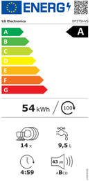 MAQUINA LAVAR LOUÇA LG DF375HVS 3ºB 6P 60CM QUADWASH