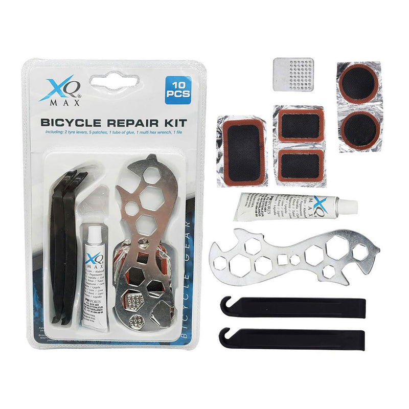 KIT BÁSICO REPARAÇÃO RODAS BICICLETA 10 PEÇAS XQMAX