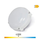 PAREDE EXTERIOR LED CIRCULAR BRANCO 12W IP65 4000K LUZ DO DIA Ø19